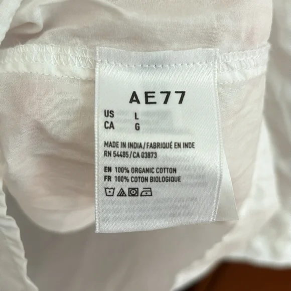 NWT AE77 American Eagle Premium Button Down Blouse - Picture 9 of 12